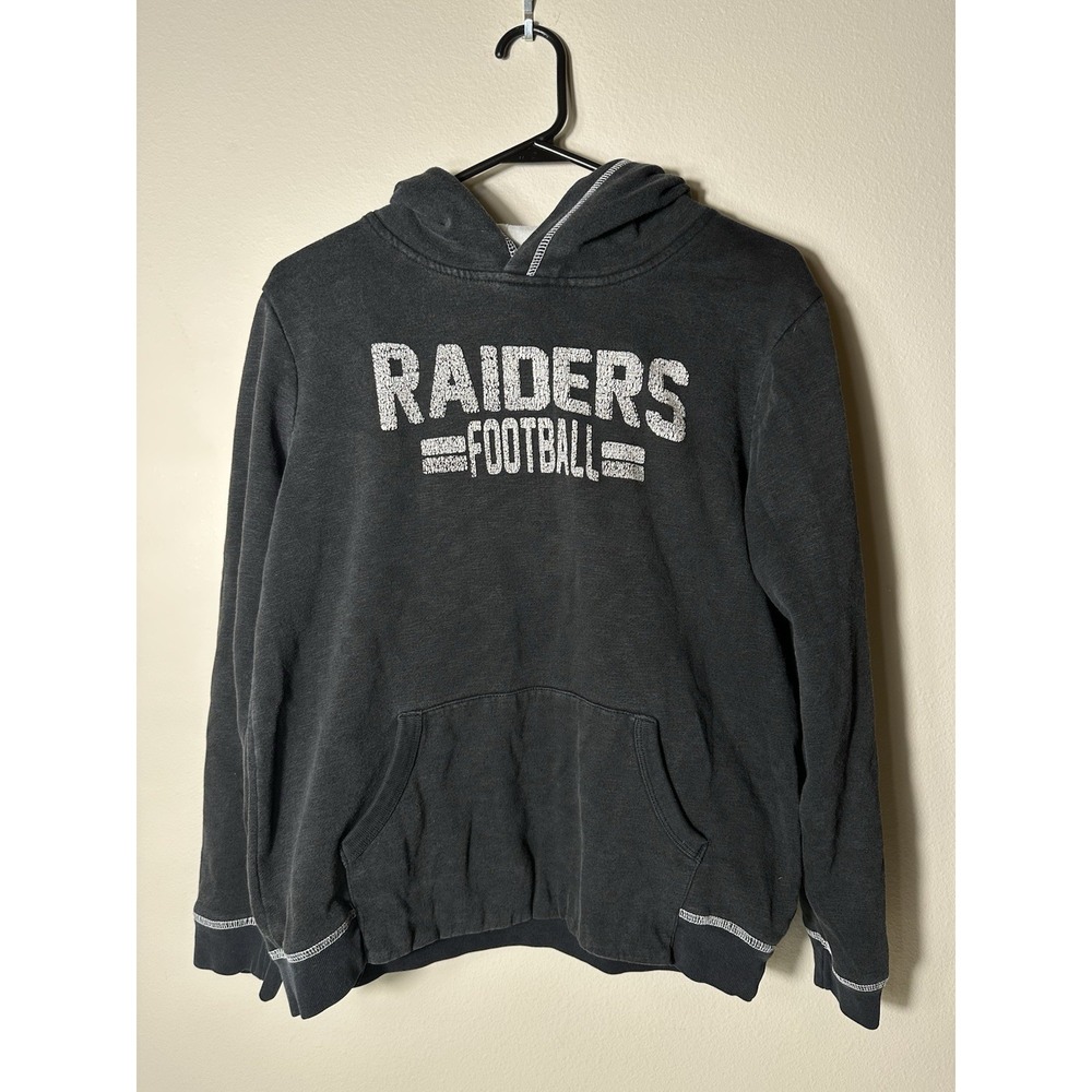 NFL Team Apparel Youth Raiders Hoodie Black XL?